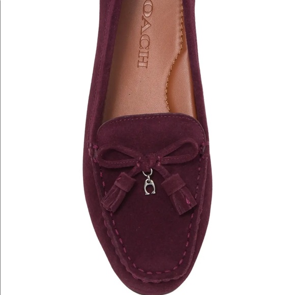 💥- NWB 💥Coach Gia Suede Tassel Loafers Sz. 5 - Picture 1 of 8